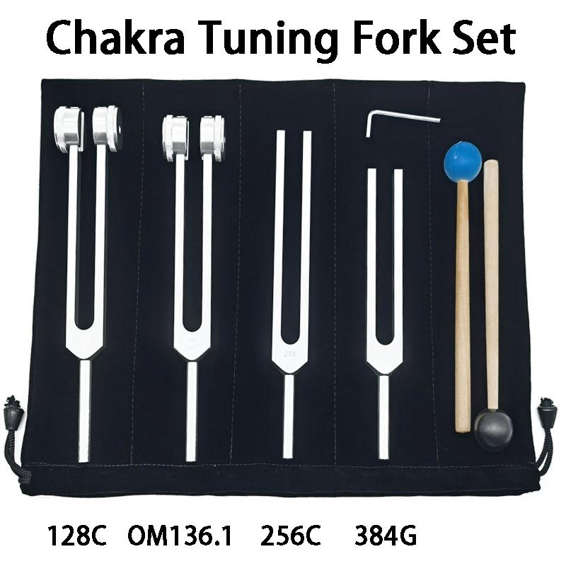 Chakra-Stimmgabel-Sets 128/136.1/256/384 Meditations-Stimmgabel-Set Klangheilung Schumann-Resonanz Schlaginstrumente