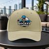 Ice Hockey Theme Adjustable Baseball Cap Unisex Lightweight Dad Hat for Travel Parties Daily Wear Multiple Colors
