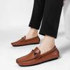 Mode Herren Lässig Flach Designer Schuhe Atmungsaktiv Lässig Leder Kleid Business Büro Schuhe Herren Fahrmokassins Bequeme Slipper Loafers