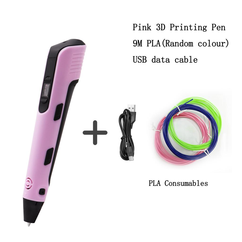 New Smart 3D Printing Pen Children S DIY Painting Toys Lcd Screen Display 9 Meter Pla Filaments Niche Holiday Creative Gifts