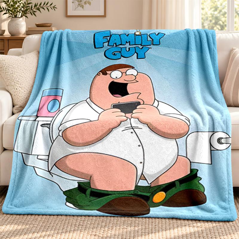 Family Guy blanket Flannel Blanket Soft Cozy Plush Throw for Sofa Bed Lightweight Home Decoration Outdoor camping