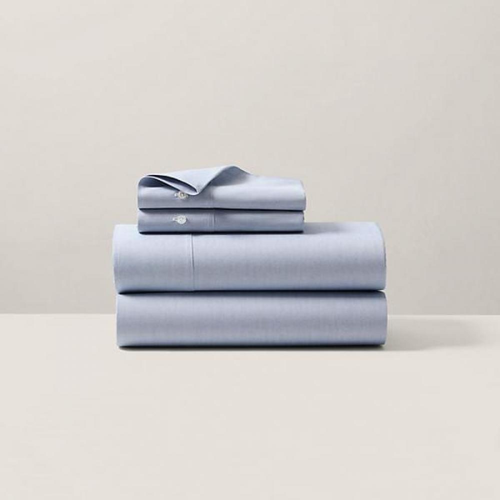Ralph Lauren Organic Cotton Oxford Solid Sheet Hmrlbedhr223220400 TFIT