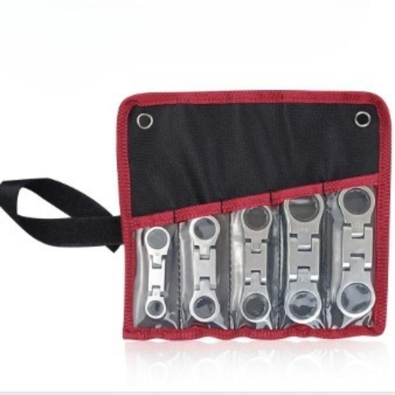5Pcs/set  Movable Head Ratchet Wrench Set Set