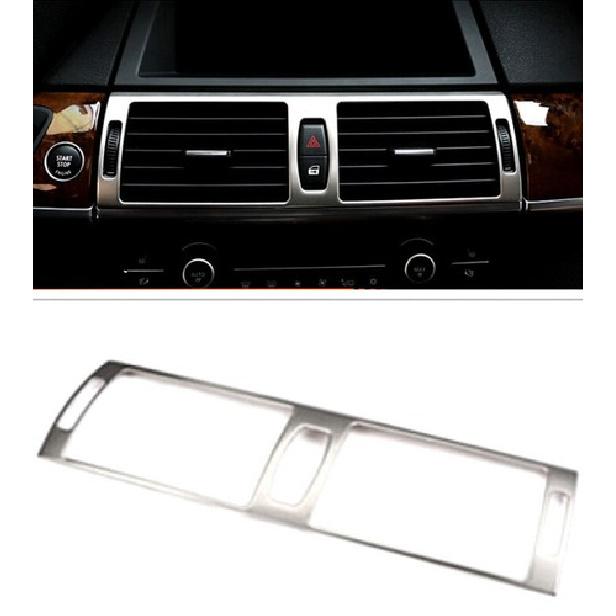 For BMW X5 E70 E71 2010-2013 Chrome Interior Central Air Vent Outlet Cover Trim