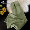 Women's Chenille High-Waist Loose Straight-Leg Pants