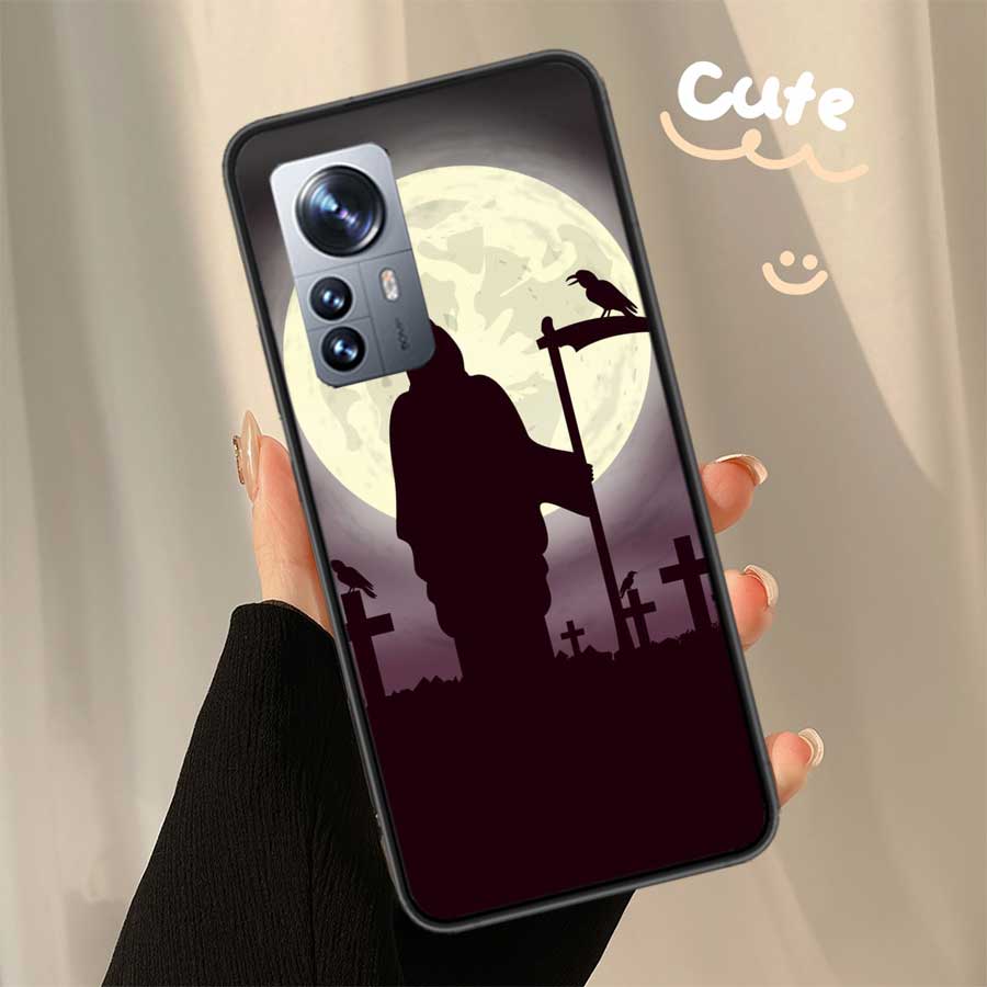 Death Grim Reaper Skull Phone Case For Xiaomi Poco X7 X6 X5 X4 X3 GT NFC M4 M5 Pro 5G M3 Mi F6 F5 F4 F3 F2 F1 Capa Coque TPU Cov
