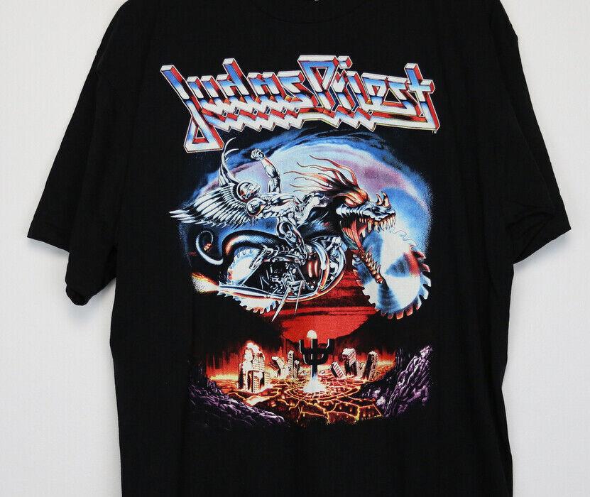 1990 JUDAS PRIEST PAINKILLER RARE BLACK TSHIRT Unisex T-Shirt M