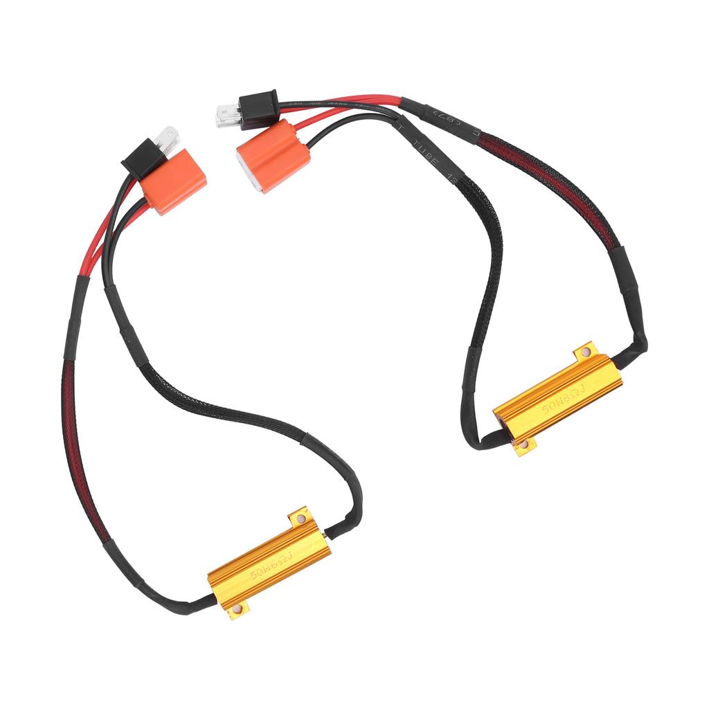 2pcs H7 LED Fog Light Decoder 50W 12V Load Resistor Car Headlight Lamps Anti Flicker Canceller