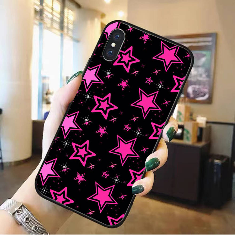 DK-119 Starry sky Silicone Case For iPhone 15 14 Xiaomi POCO M6 F6 Redmi Note 13 12 13C 8 9 Samsung S24 S23 S22 S21 FE Pro Plus Ultra