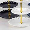 Luxurious Design Dessert Tray Stand 3 Tiers 3 Tier Cake Stand Fruit Cake Display Rack  Celebration