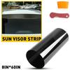 Car Window Sun Visor Strip Film Tint Front Windshield UV Shade DIY Decal Banner