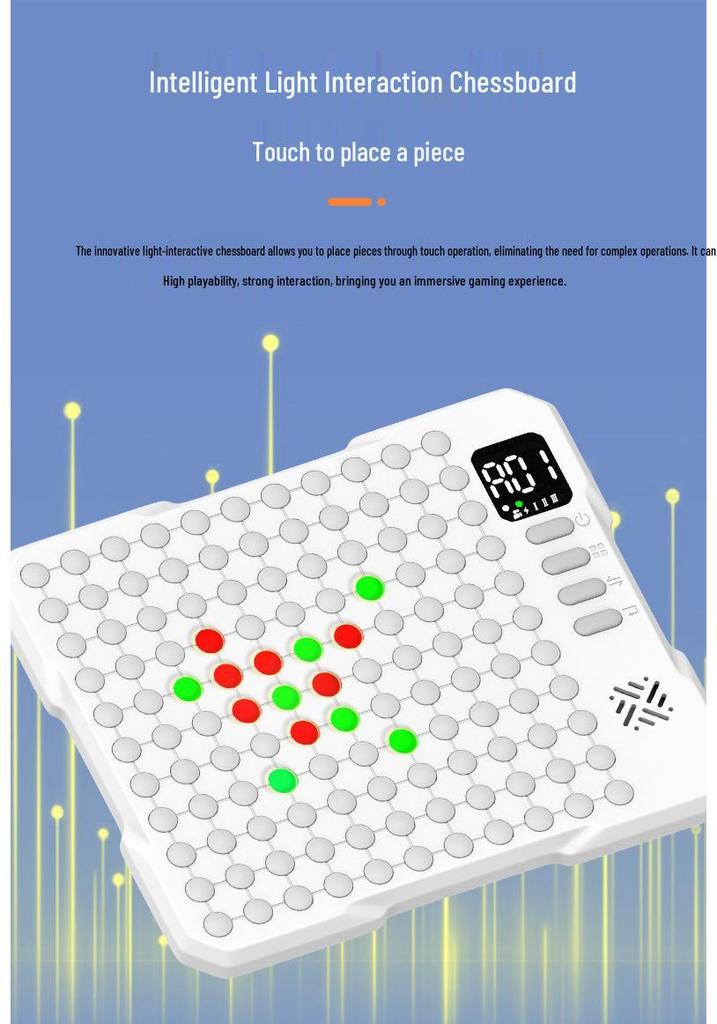 Multifunktionales Smart Go Weiqi Elektronisches Schachbrett: Lernspielzeug für Kinder und Schüler