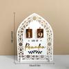 Acrylic Eid Ramadan Advent Calendar 20x15cm Traditional Arab Crafts Desktop Ornament for Family