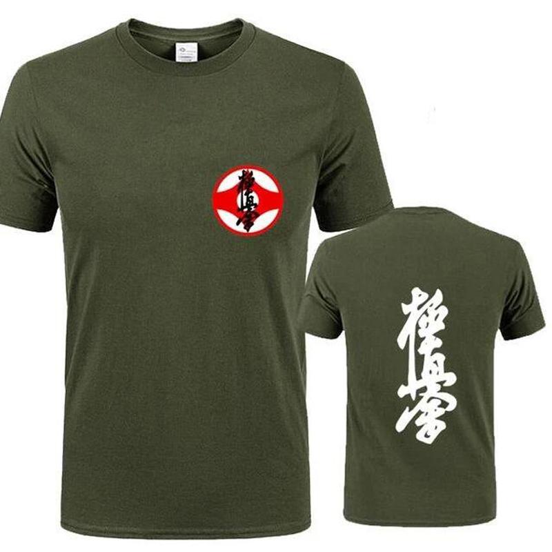Masutatsu Oyama Karate Casual Clothes Kyokushin Karate T Shirt men Kyokushin logo Karate Kids T-Shirt Japan Kanji Symbol Apparel