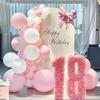 Pastel Pink White Balloons Garland Arch Baby Pink Balloon Kit Baby Shower Birthday Party Wedding Anniversary Decoration Globos