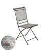 Metal Chair/color Mosaic: Brown 39x39x90cm Stuttgart Model for Outdoors