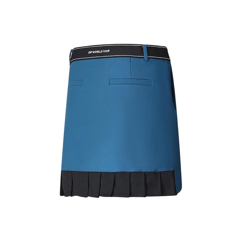 FILA Golf Series Solid Color Woven Casual Skirt Women skirts Loco-Blue A11W415311F-DG