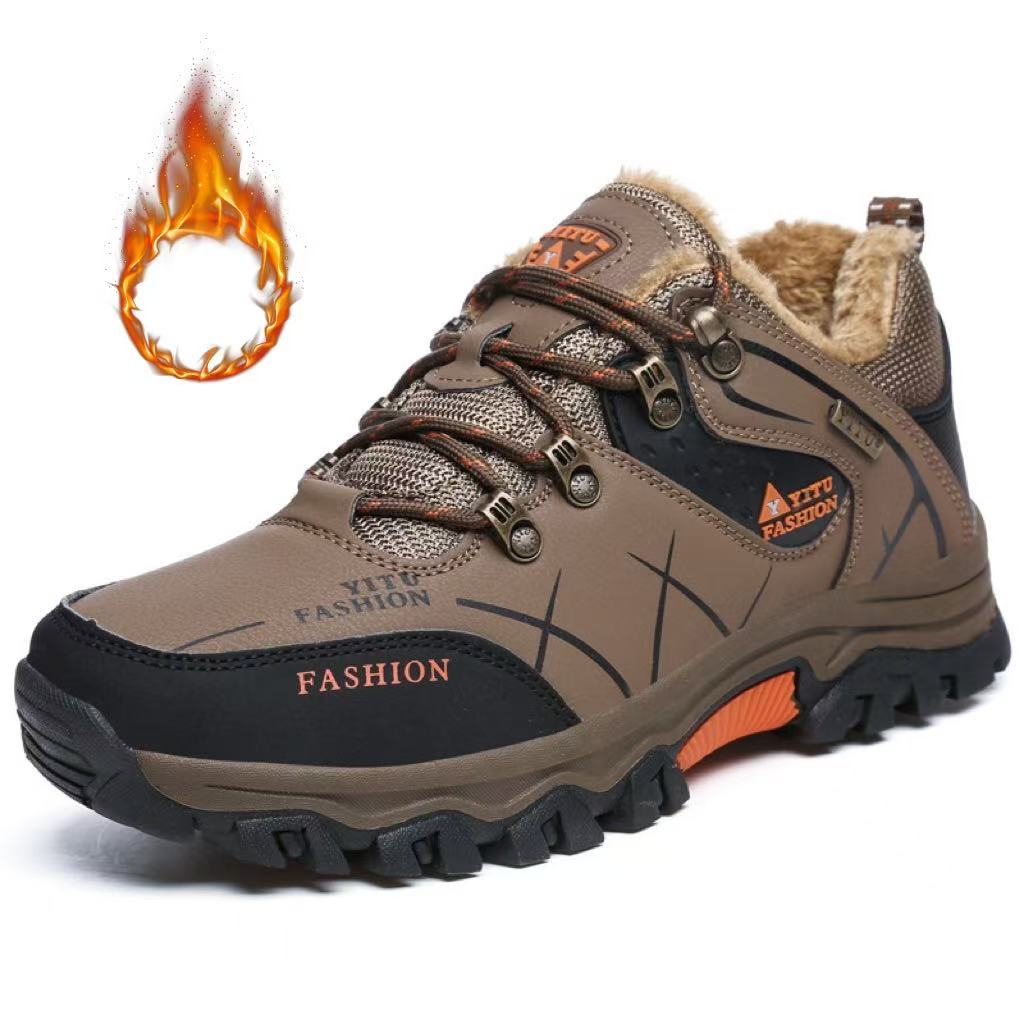 Men's Boots Non-slip Outdoor Hiking Shoes Comfortable Man Running Shoes Lace Up Platform Men Sneakers Plus Size 39-47 Zapatillas