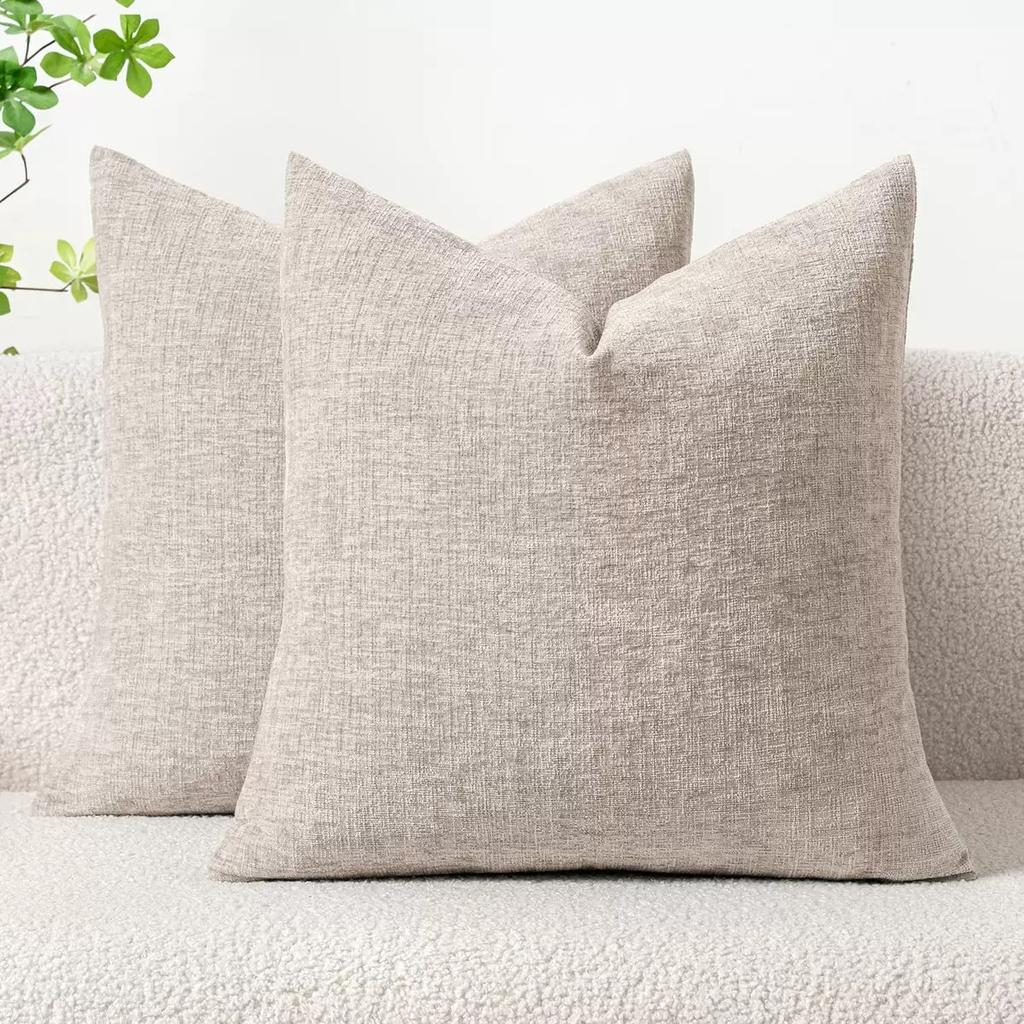 Orange Geometric Pattern Cushion Covers Polyester Pillowcase for Sofa, Bedroom, Living Room 45x45CM Christmas Decorative Pillows