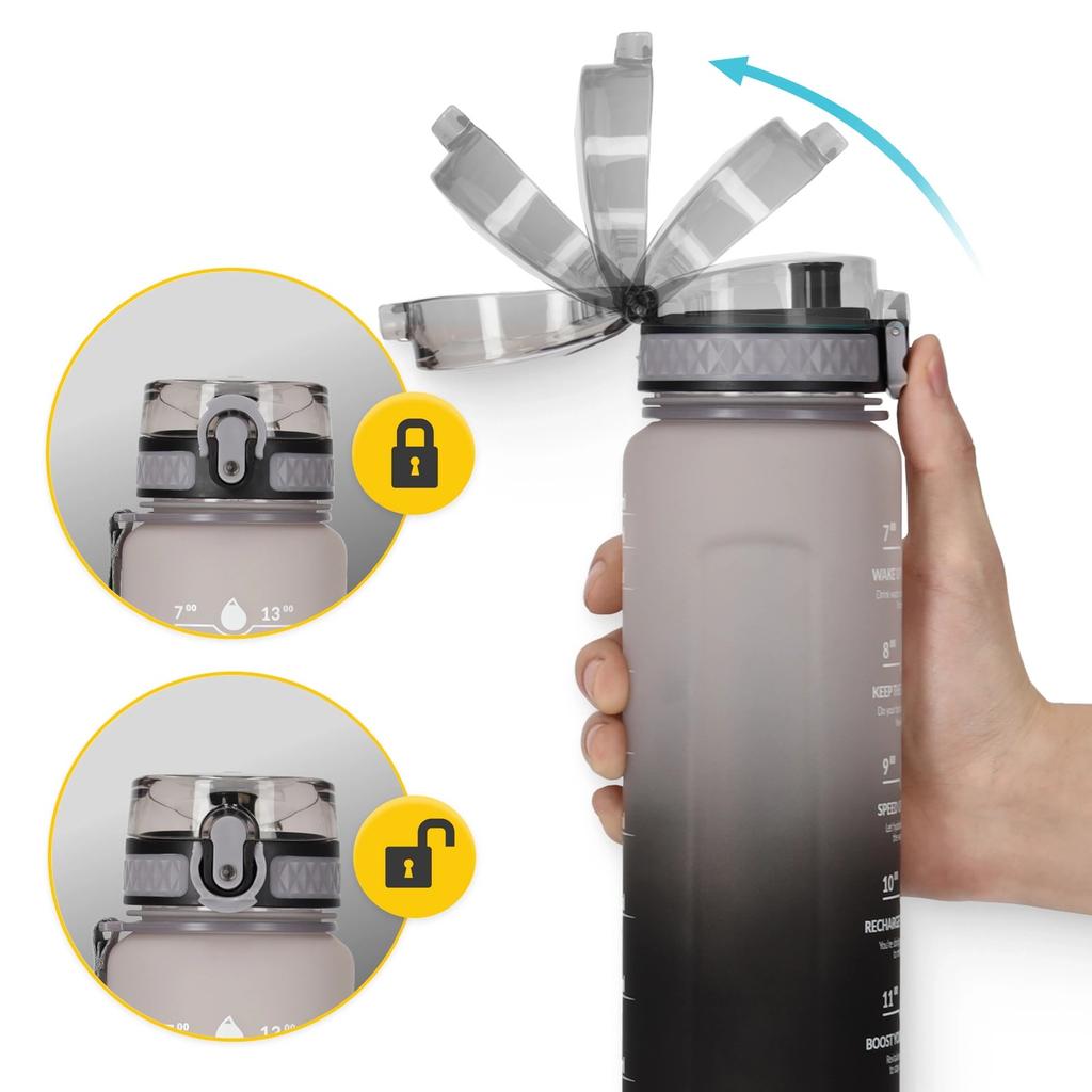 4FIZJO TRITAN Water Bottle 1l Gray