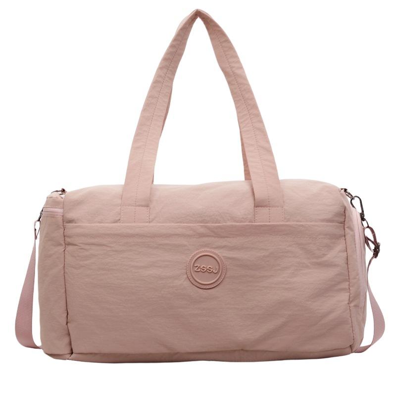 Simple Casual One-shoulder Travel Bag Large Capacity Independent Shoe Position Fitness Bag Hanging Pull Rod Portable Storage Bag