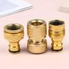 2Pcs Standard Aluminum Hose Connector Set - 4/6'' Tap Fitting Quick Connect For Garden Pipes Hose Connector