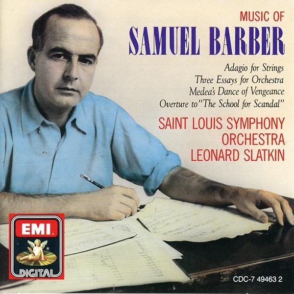 

CD BARBER, SLATKIN; HELLO - Barber Adagio [CD] CDC7494632 EMI Digital US Classical Used