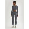 2024 Winter Women's Solid Color Long Sleeve Square Neck Two-Piece Slim Fit Fashion Suit