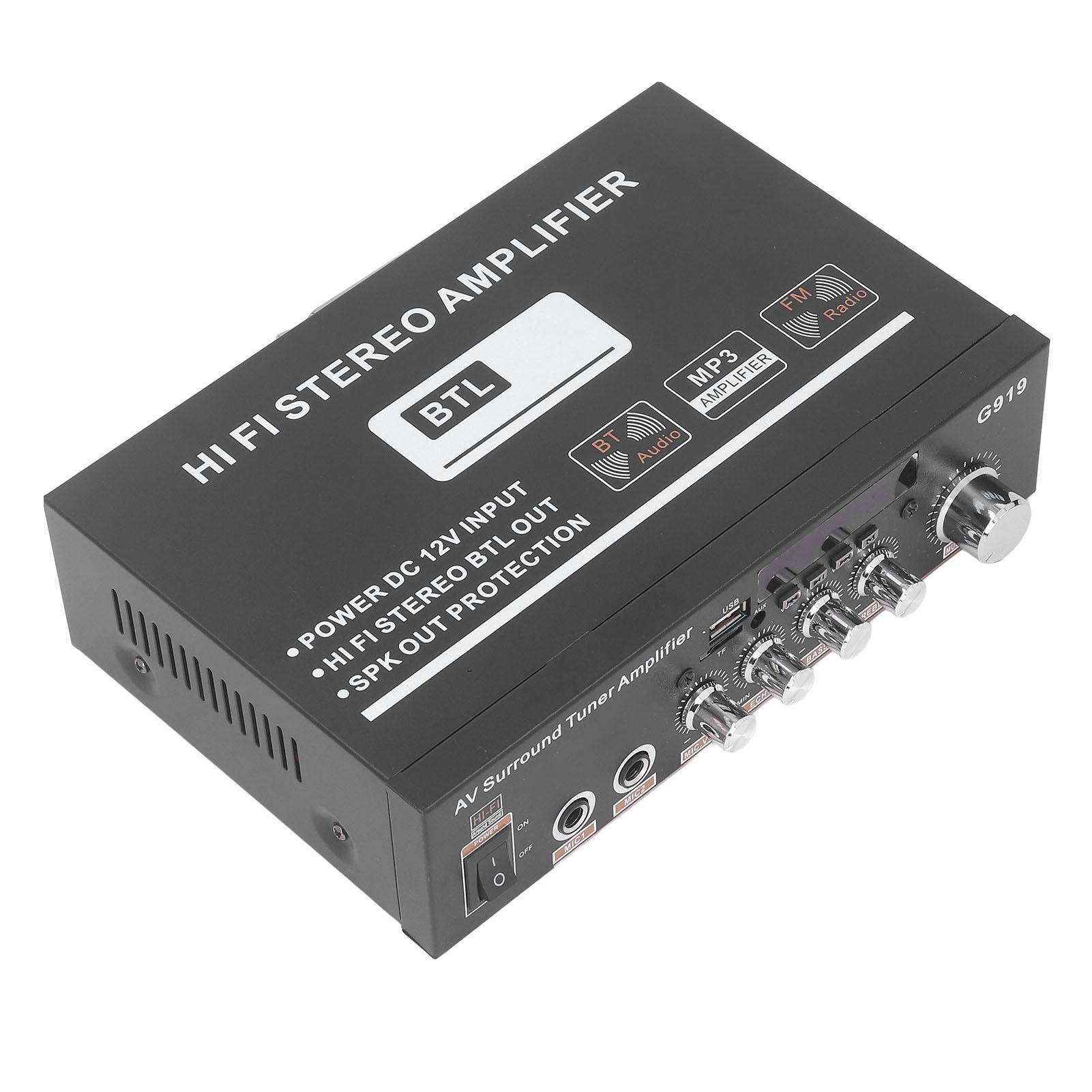 

Усилитель мощности Bluetooth HiFi стереозвук цифровой домашний усилитель Bluetooth для автомобиля домашний бар вечеринка US Plug