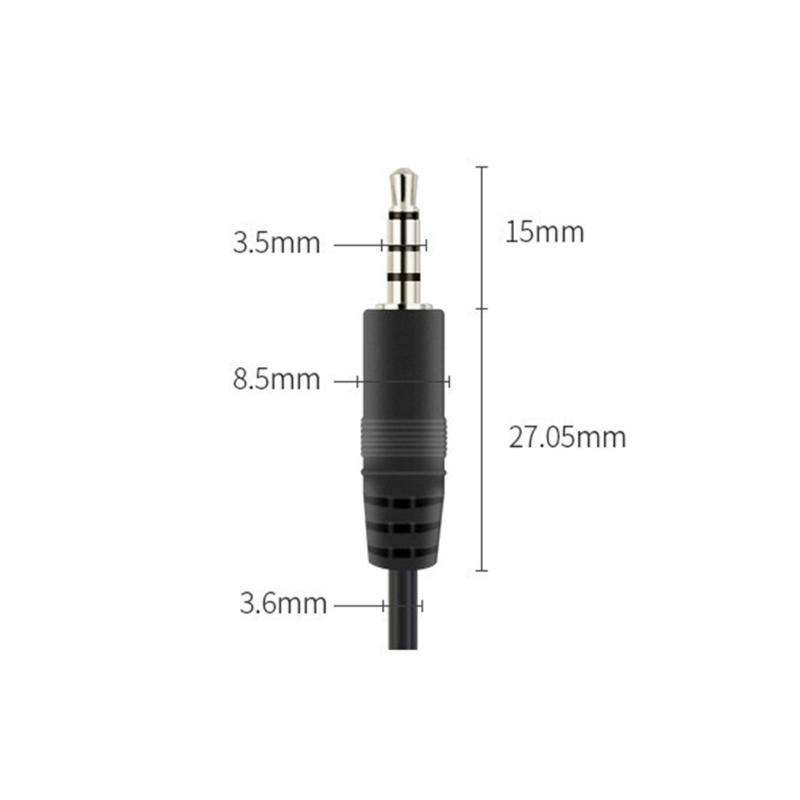 3.5mm Connector Cable Male Adapter 4Pin Extension Wire Repair Cable Adapter For Microphone Studio Equipment Maintenance