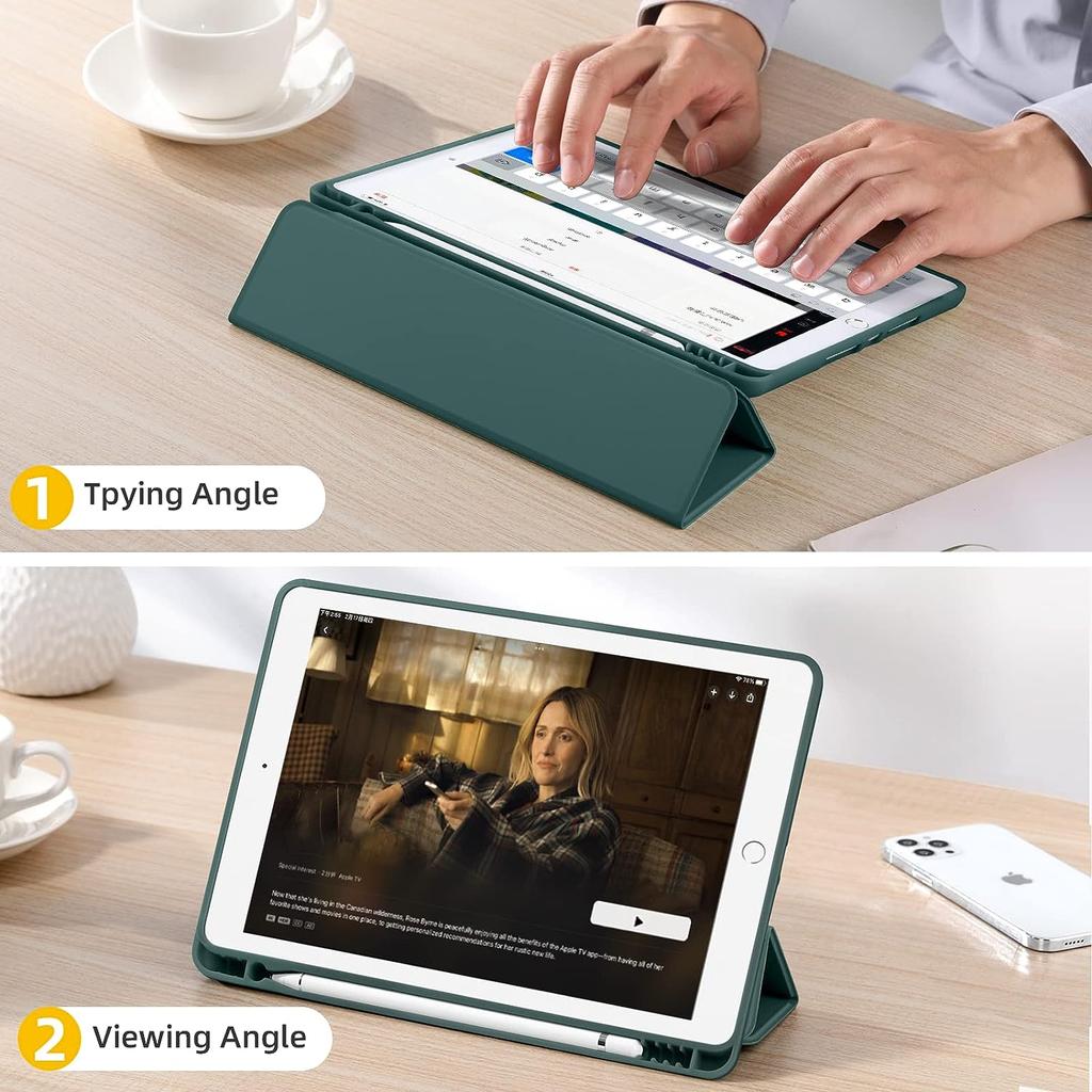Kalemlikli Kapaklı IPad Pro 13 2024 12.9 2021 10.2 7/8/9/10th Kılıf iPad Air 11 2 4 5 Mini 5 6 Taşınabilir IPad Pro 11 Nesil Kılıf
