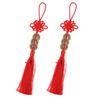 Chinese Knot Tassel Feng Shui Coin Pendant Wall Hanging Decor