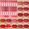 DUNUF Water Light Lip Glaze Mirror Glass Nude Pink Brown 16 Colors Highly Pigmented Lip Gloss Hydrating Sexy Red Lipstick Makeup