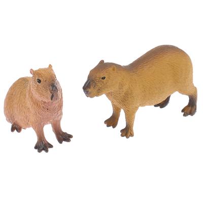 Simulation Mini Cute Wild Animals Model Figurines Capybara Action Figure Children'S Collection Toy Gift