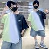 Children's clothing boys' summer T-shirt short sleeved 2026 new summer boys' big children's summer cool top trend