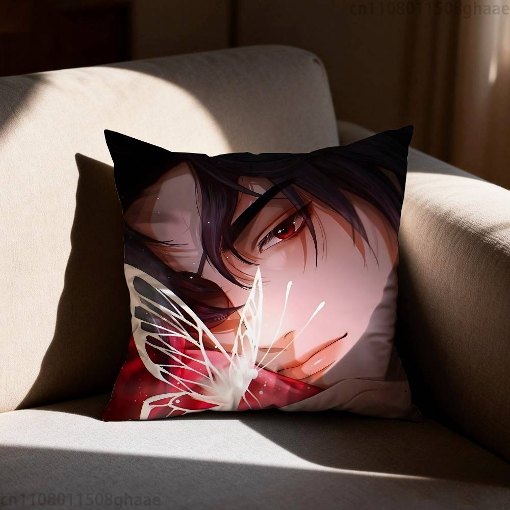 Heaven Officials Blessing  Pillow Case Square DoubleSided Printing Short Plush Sofa Cushion Cover Bedroom Bedside Pillow