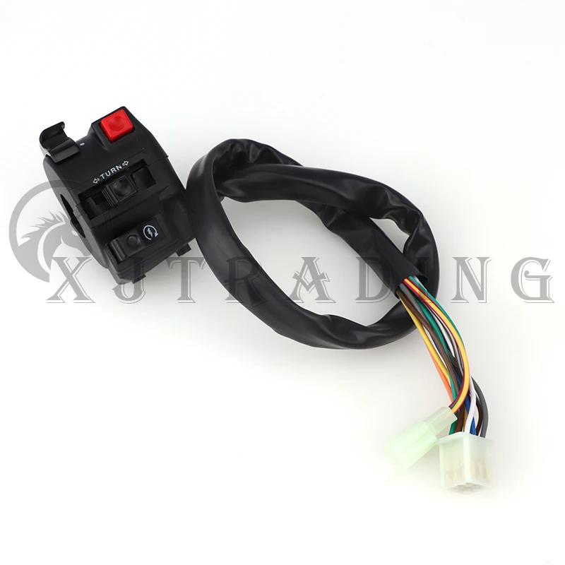 Motorcycle Head Light Hi-Lo Beam Kill Electric Start 4-Function Switch with Choke Lever for ATV Quad 4 Wheeler