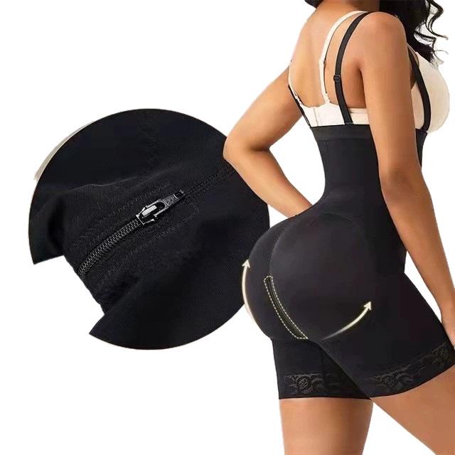 European & American Abdomen Control Hip Lift Body Shaper with Side Zipper