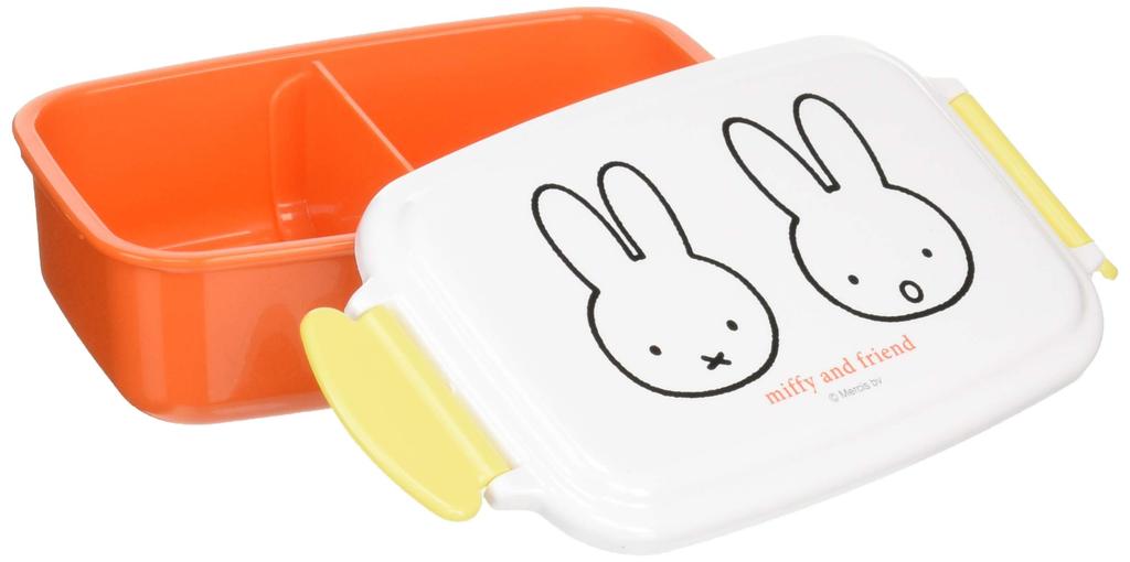 Kutsuwa Miffy Square Sealed Lunch Miffy Kids Lunch MF527 Box, 500ml, Series,