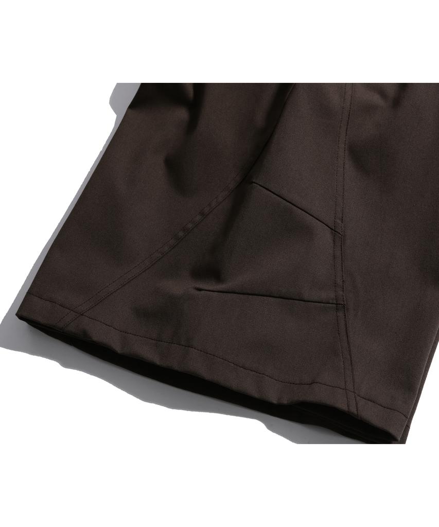 Bipitudiseuodeo Side Cut Bermuda Pants Brown