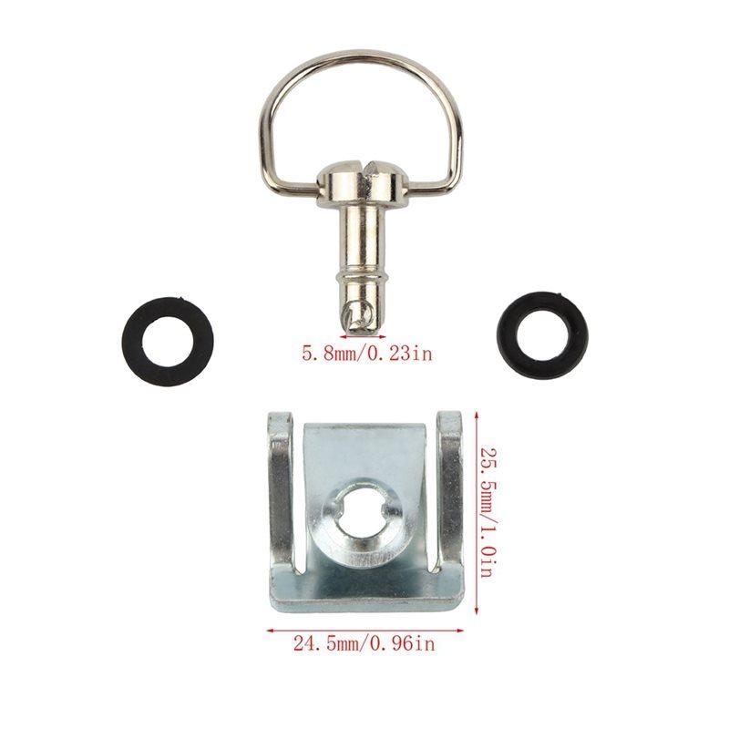 20Pcs 1/4" 17Mm Motorcycle Quick Release Dzus Turn Button Race Fairing Fastener For Yamaha Suzuki Kawasaki Ducati A