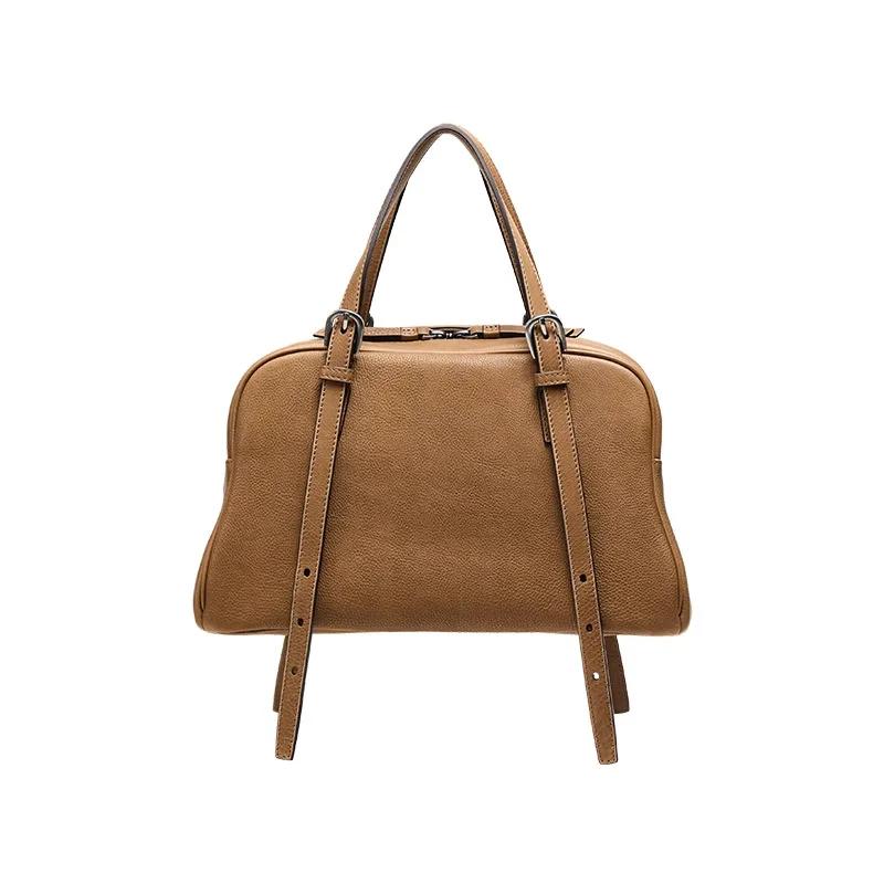 

Ladies Fashi Designer Luxury Handbags Women s Cow Genuine Leather Shoulder Bags Female Retro Large Capacity Cowhide Bag lady 31x12x18.5cm світло-коричневого кольору