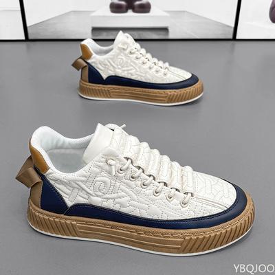 Autumn New Men Sport Casual Shoes Fashionable Comfortable Thick Soled Height Increasing Men Flats Lightweight Breathable Sneaker