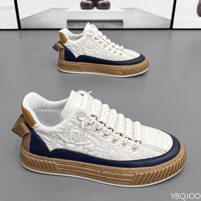 Autumn New Men Sport Casual Shoes Fashionable Comfortable Thick Soled Height Increasing Men Flats Lightweight Breathable Sneaker