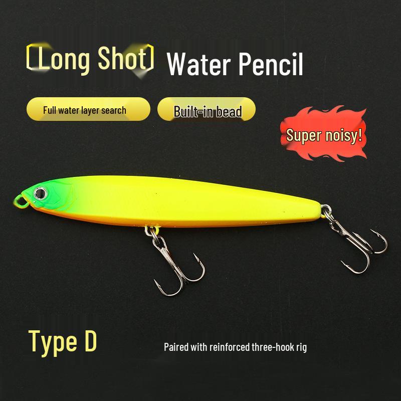 Crossfly Ghost Long-Casting Slow-Sinking Pencil Lure Set for Freshwater Aspius Fishing 10g
