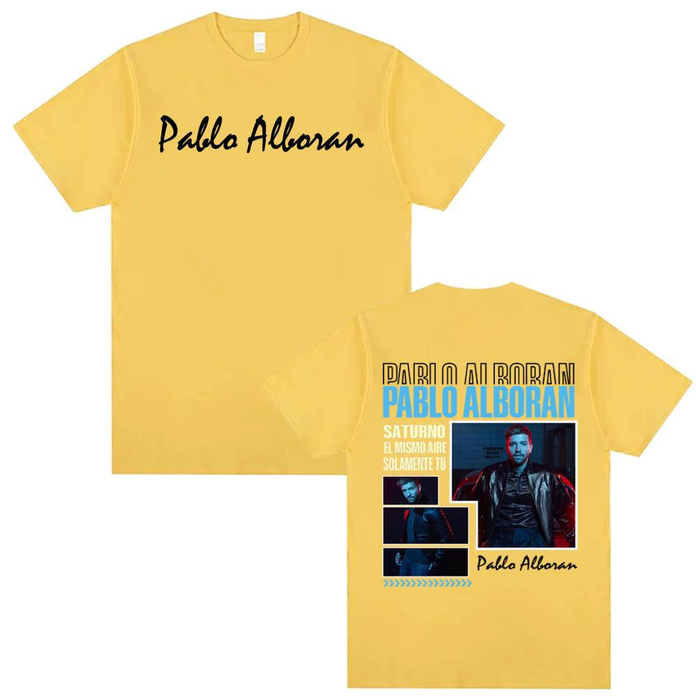 Pablo Alborn Global Tour Cover T Shirt Tops Unisexs Clothing ONeck Summer Comfort Trending T Shirts High Street Hip Hop Tshirts