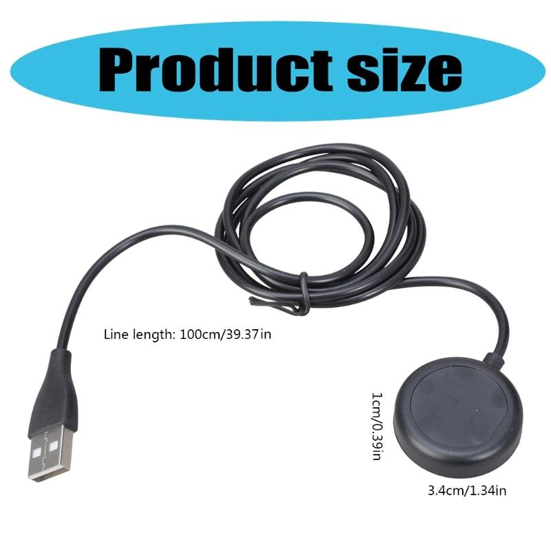 Smartwatch Dock Magnetic Charger Adapter USB Fast Charge Cable Cord Wire Suitable for Watch 3 Wristwatch
