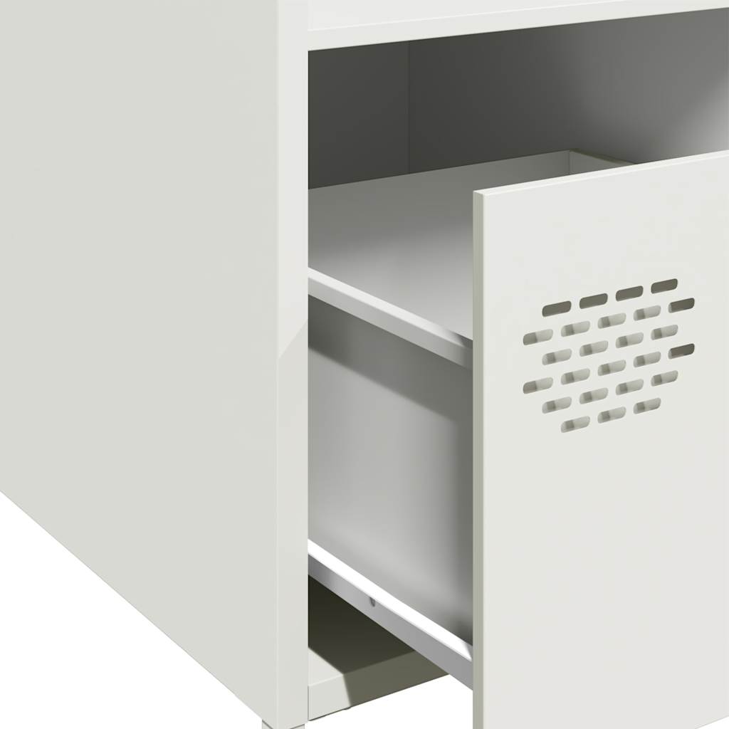 Highboard White 35x39x103.5 Cm Steel