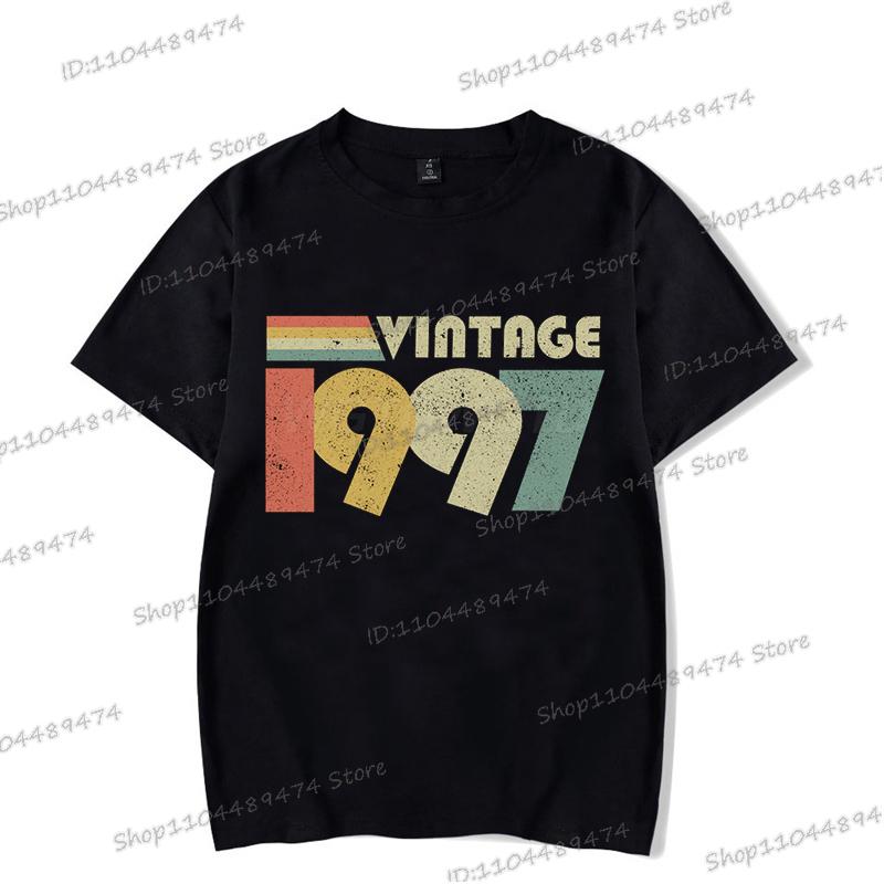 Summer Printed Vintage 1995 T Shirt Men Women Fashion 1990-1999 Design Streetwear Short Sleeve Birthday Year Harajuku Tshirts