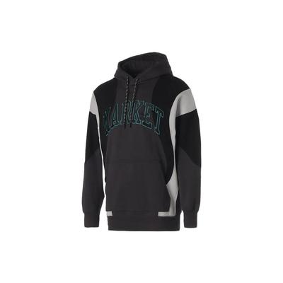 FW22 Pulover cu glugă cu litere, cu mâneci lungi, fitted, bărbați, sweatshirt, gri închis 535083-85